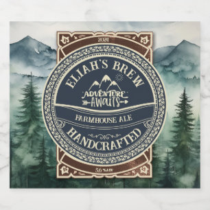 Customizable Nature Outdoors Themed Beer Labels