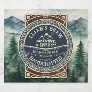 Customizable Nature Outdoors Themed Beer Labels