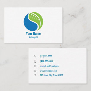 Customizable naturopath business card