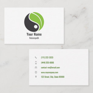 Customizable naturopath business card