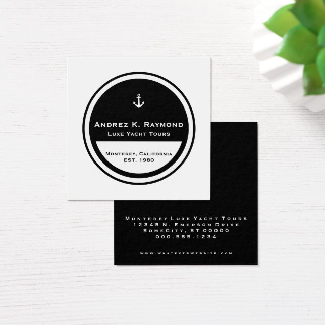 Customizable Nautical Anchor Circle (Desk)