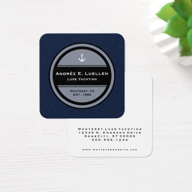 Customizable Nautical Anchor Circle (Desk)
