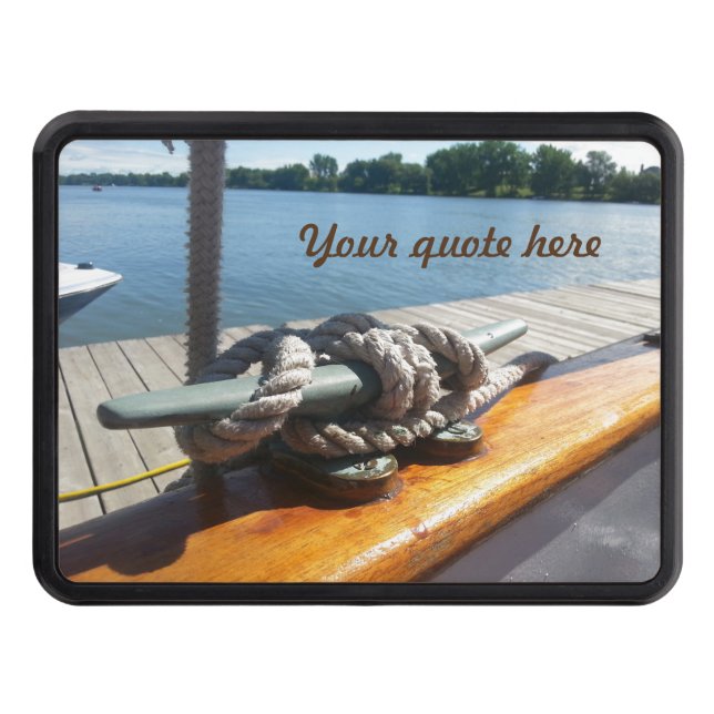 Customizable Nautical Quote Hitch Cover (Front)