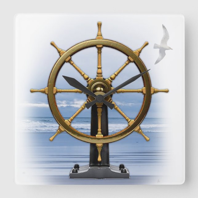 Customizable Nautical Wall Clock (Front)