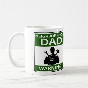 Customizable Neighbourhood Dad Sign Green Coffee Mug
