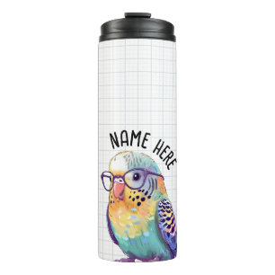 Customizable Nerdy Budgie Tumbler