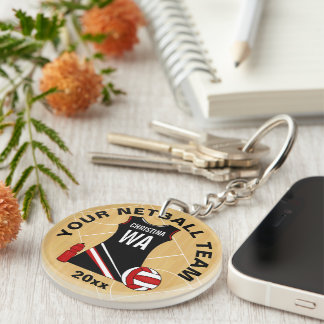 Customizable Netball Acrylic Keychain