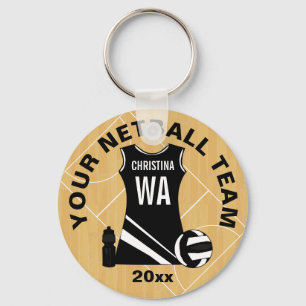 Customizable Netball V2 Keychain