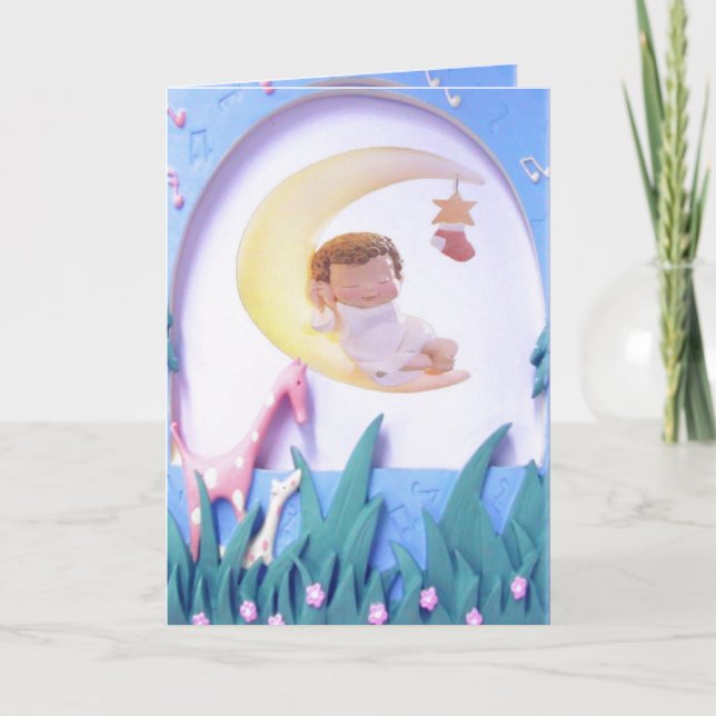 Customizable New Baby  Announcement (Front)