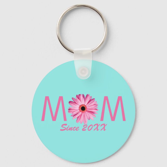 Customizable New Mother  Keychain (Front)