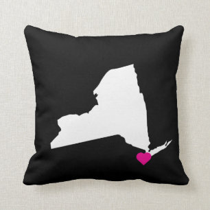 Customizable New York State Love Reversible Pillow