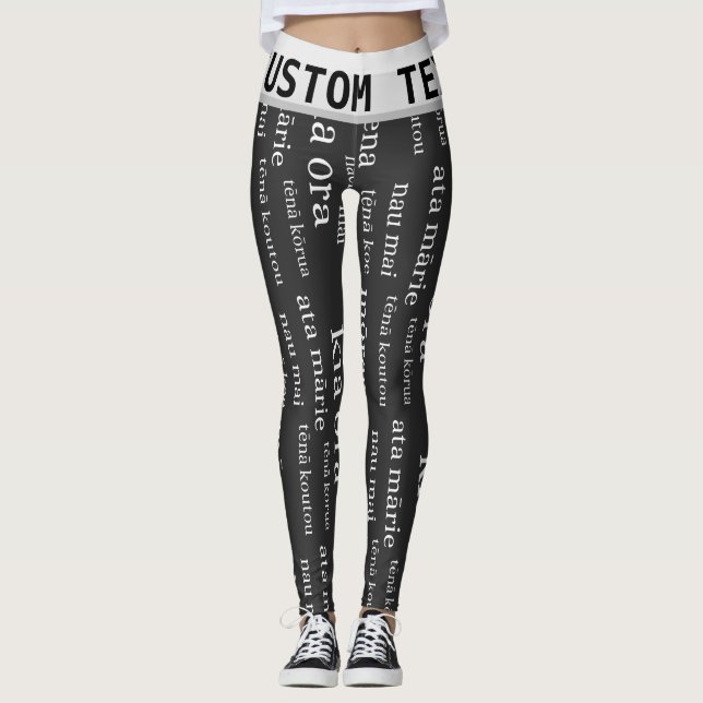 CUSTOMIZABLE New Zealand Leggings (Front)