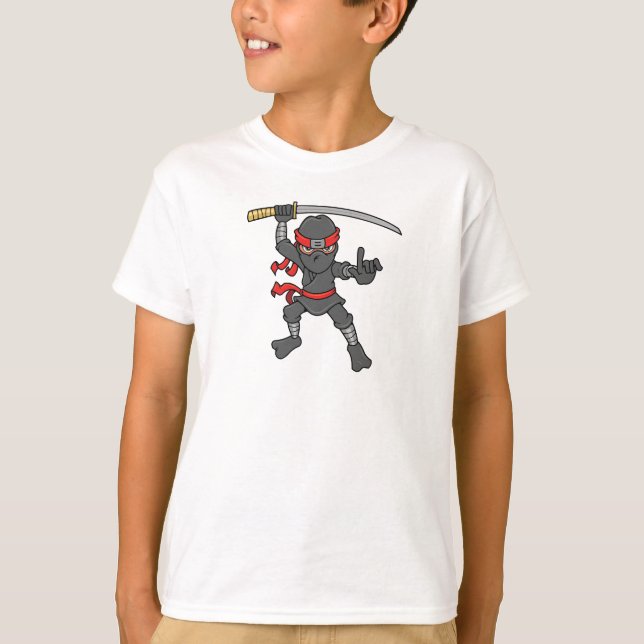 Customizable Ninja Design T-Shirt (Front)