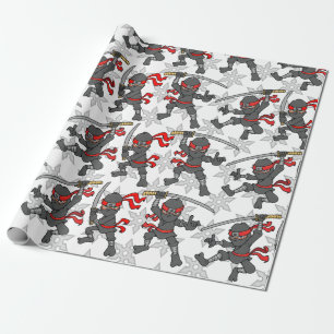 Customizable Ninja Pattern Wrapping Paper