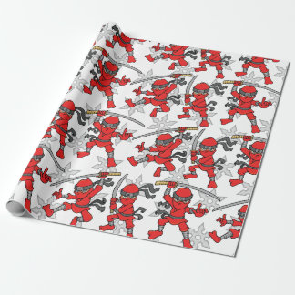 Customizable Ninja Pattern Wrapping Paper