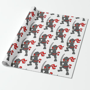 Customizable Ninja Pattern Wrapping Paper