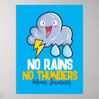 Customizable No Rains No Thunder