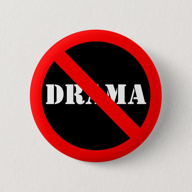 Customizable "No" Symbol 2 Inch Round Button (Front)