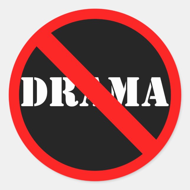 Customizable "No" Symbol Classic Round Sticker (Front)