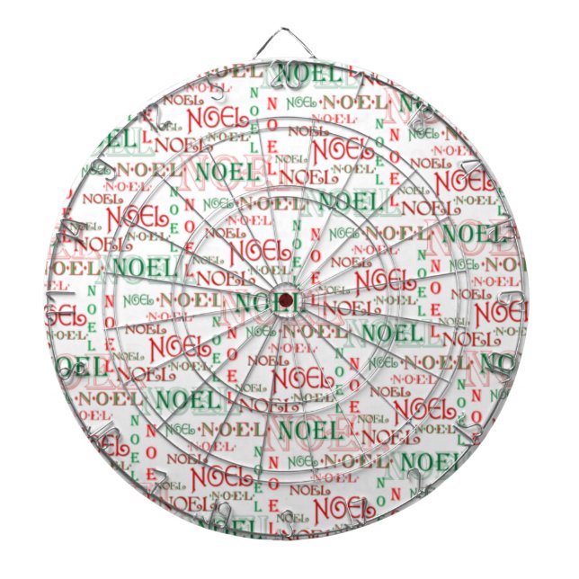 Customizable Noel Christmas Dartboard (Front)