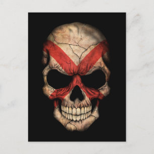 Customizable Northern Ireland Flag Skull Postcard