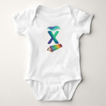 Customizable Northern Lights Letter X Xylophone