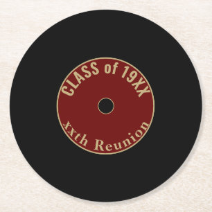 Customizable, Nostalgic  Class reunion coasters