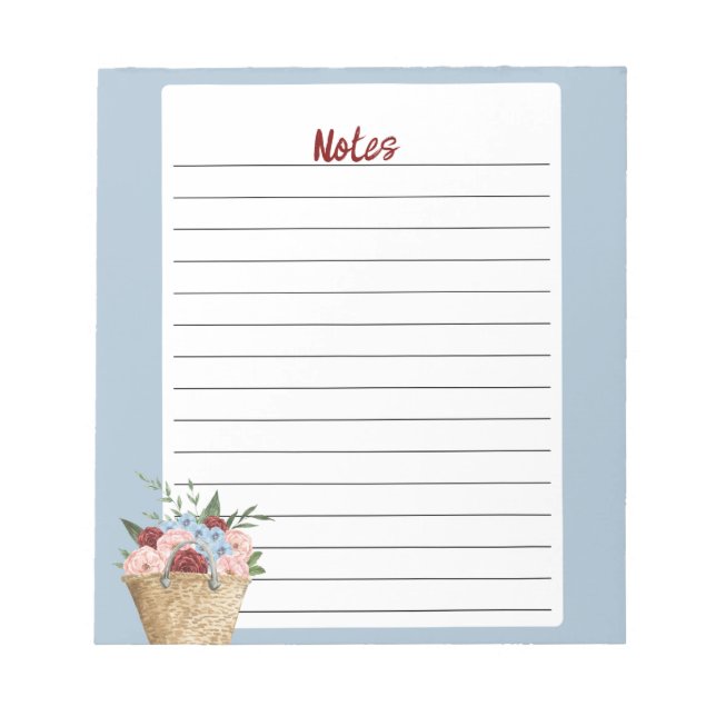 Customizable Notepad: Perfect for Notes & Gifts (Front)