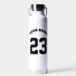 Customizable Number 23, Custom Name, Number Water Bottle
