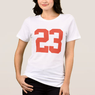 Customizable Number 23 Soccer Jersey, Soccer mom Tri-Blend Shirt