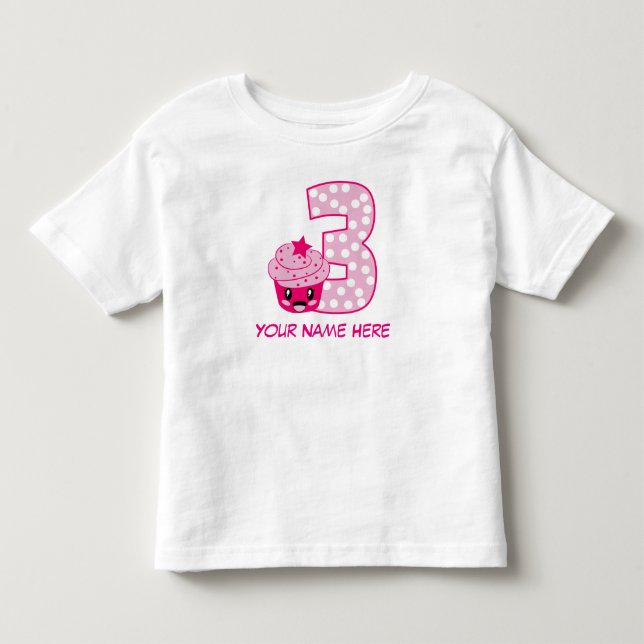 Customizable Number 3 T-Shirt (Front)