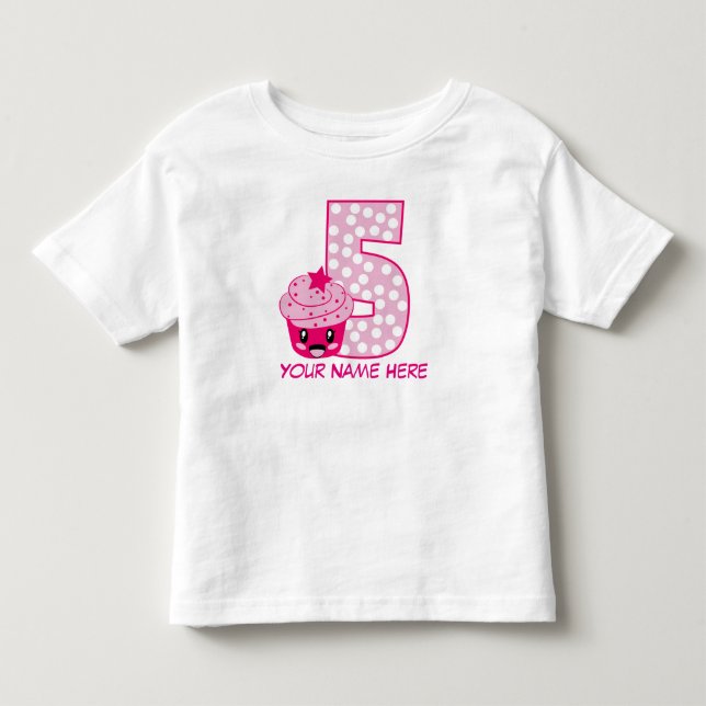 Customizable Number 5 T-Shirt (Front)