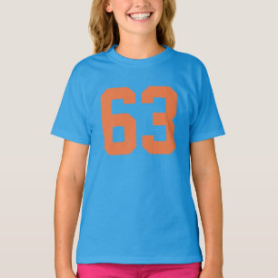 Customizable Number 63 tshirt design change number