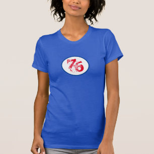 Customizable Number - 76 Red White & Blue U.S.A T-Shirt