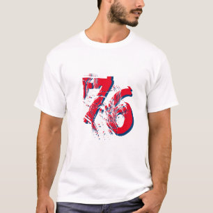customizable number-76 t-shirt design personalized