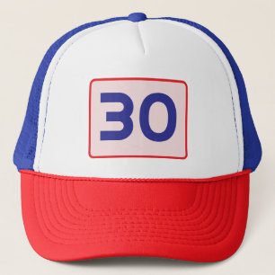 Customizable Number Personalized Age Speed Limit Trucker Hat