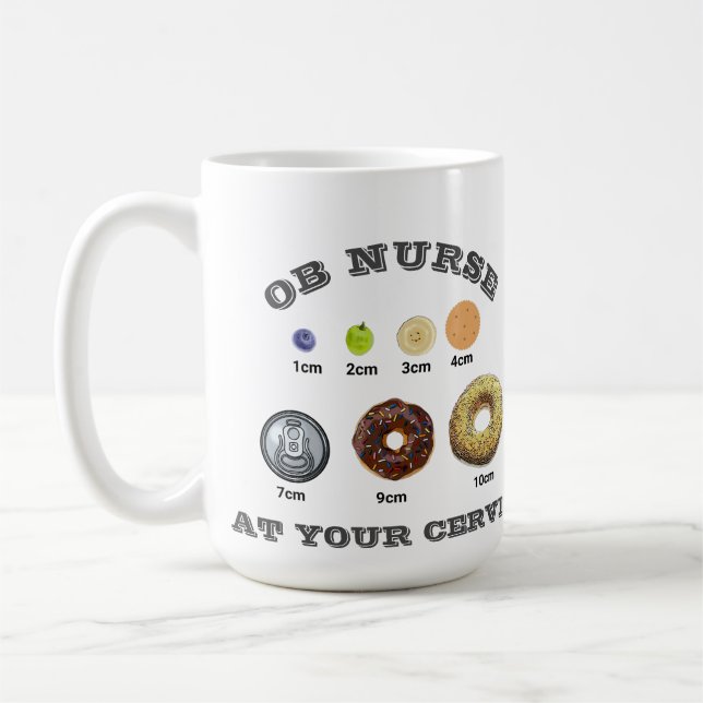 Customizable Nurse/Midwife/ObstetricsGynecologist Coffee Mug (Left)