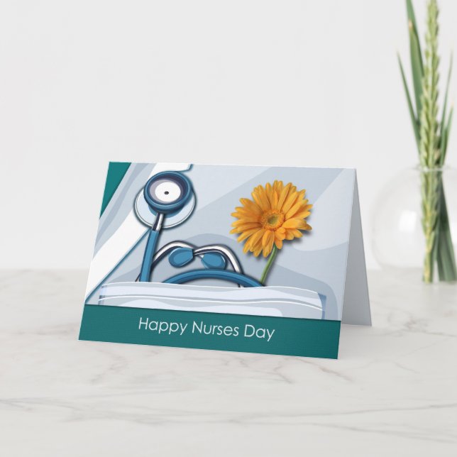 Customizable Nurses Day Greeting Card (Front)