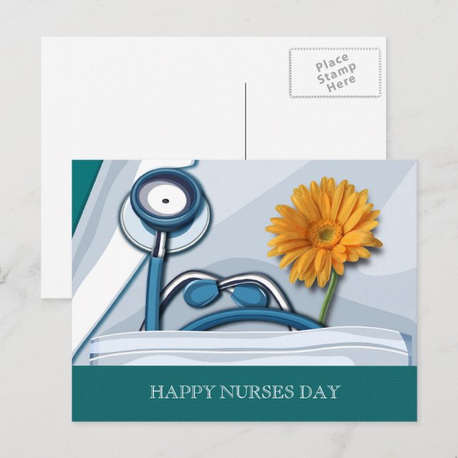 Customizable Nurses Day Postcards (Front/Back)