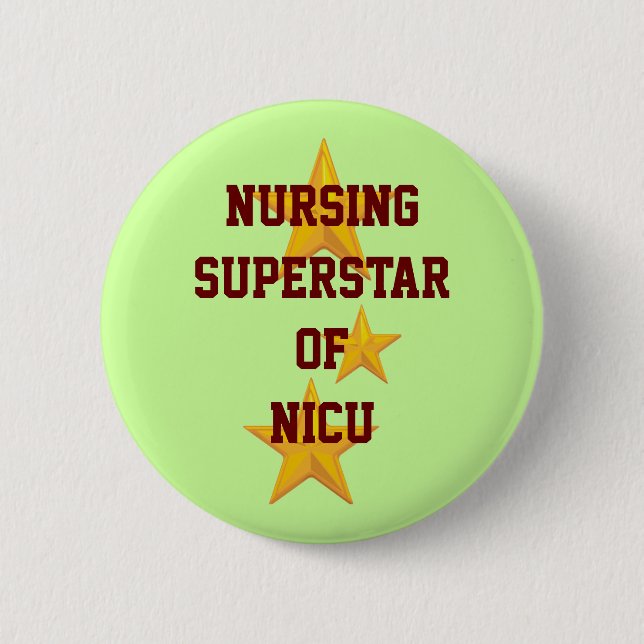 Customizable Nursing Superstar Button (Front)