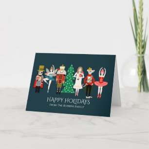 Customizable Nutcracker Ballet Christmas Card