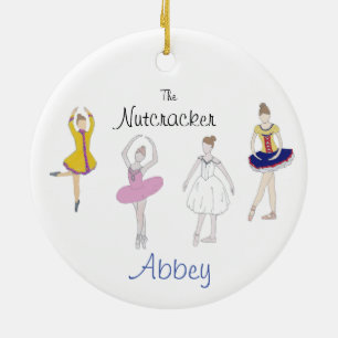 Customizable Nutcracker Dew/Snow/Columbine/Chinese Ceramic Ornament