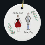 Customizable  Nutcracker Party Boy/Battle Doll Ceramic Ornament<br><div class="desc">Commemorate your dancer's participation in the Nutcracker with this customizable keepsake prince ornament!</div>