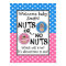 Customizable Nuts or No Nuts gender reveal poster