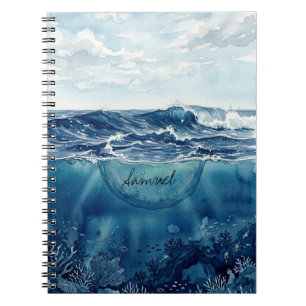 Customizable Ocean Notebook