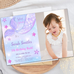 Customizable Ocean Party Invitations for Kids