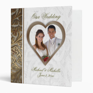 Customizable One Inch Photo Wedding Album Binder