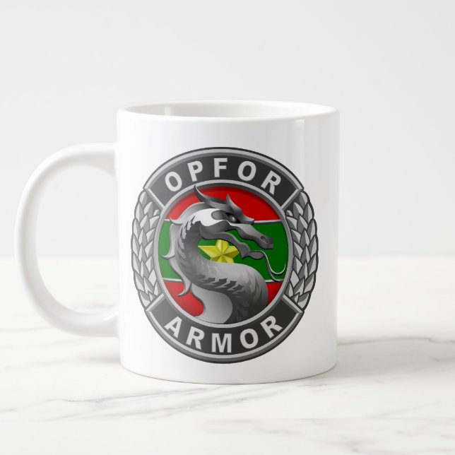 Customizable OPFOR Armour Large Coffee Mug (Left)