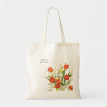 Customizable Orange and Cream Tulip