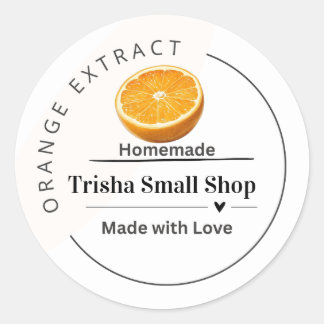 Customizable Orange Extract Label – Personalized